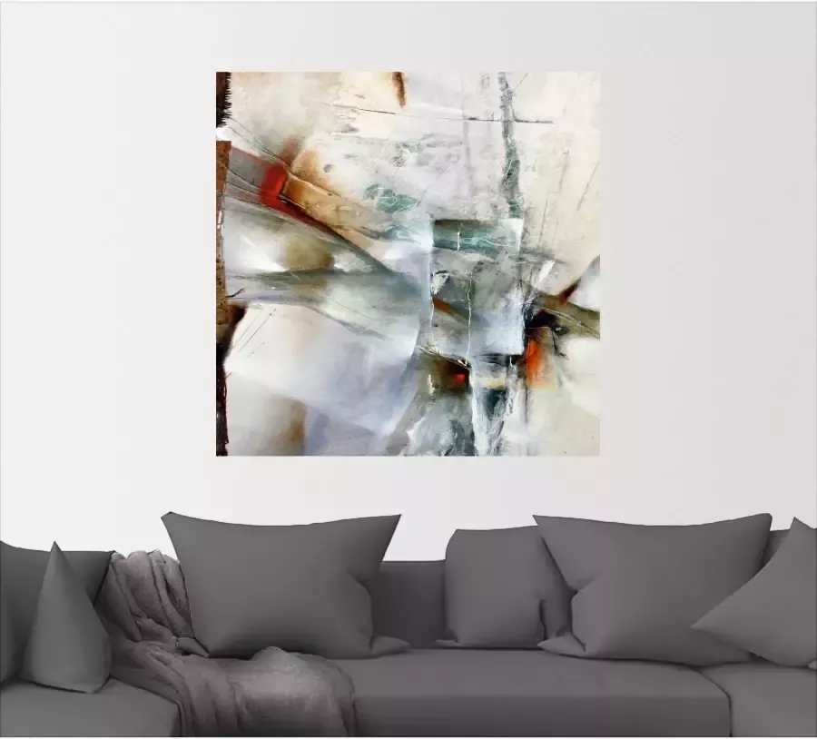 Artland Artprint Abstracte compositie in wit als poster muursticker in verschillende maten - Foto 3