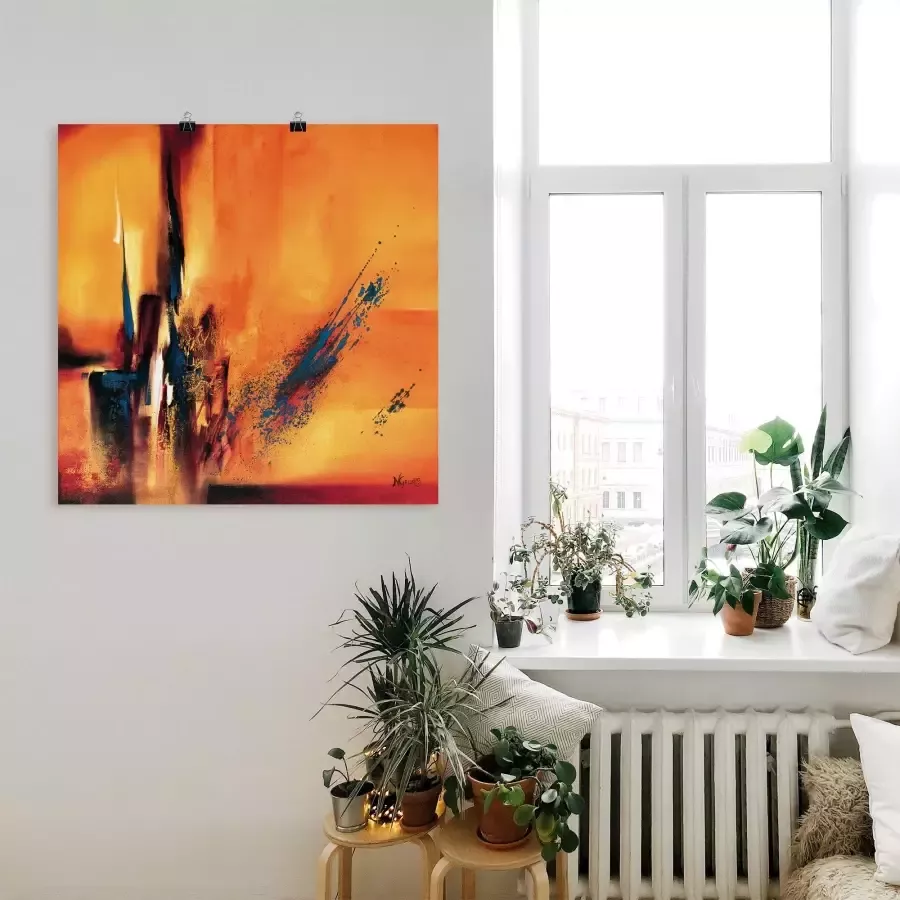 Artland Artprint op linnen Abstracte impressies I gespannen op een spieraam