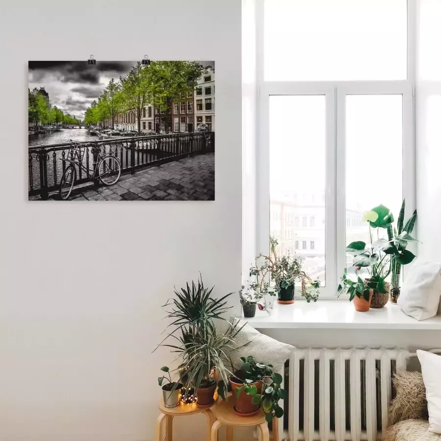 Artland Artprint Amsterdam Keizergracht II als artprint van aluminium artprint op linnen muursticker verschillende maten