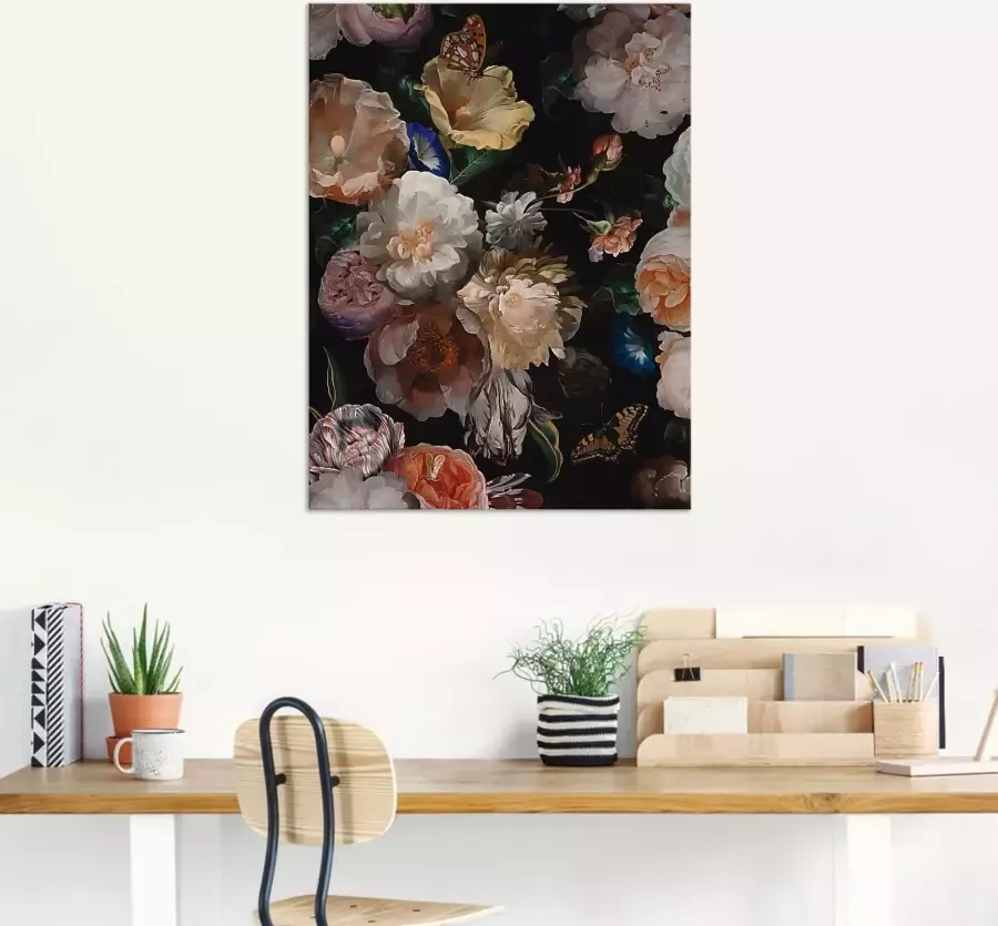 Artland Artprint Antieke Hollandse bloemen als artprint van aluminium artprint voor buiten artprint op linnen poster muursticker - Foto 3