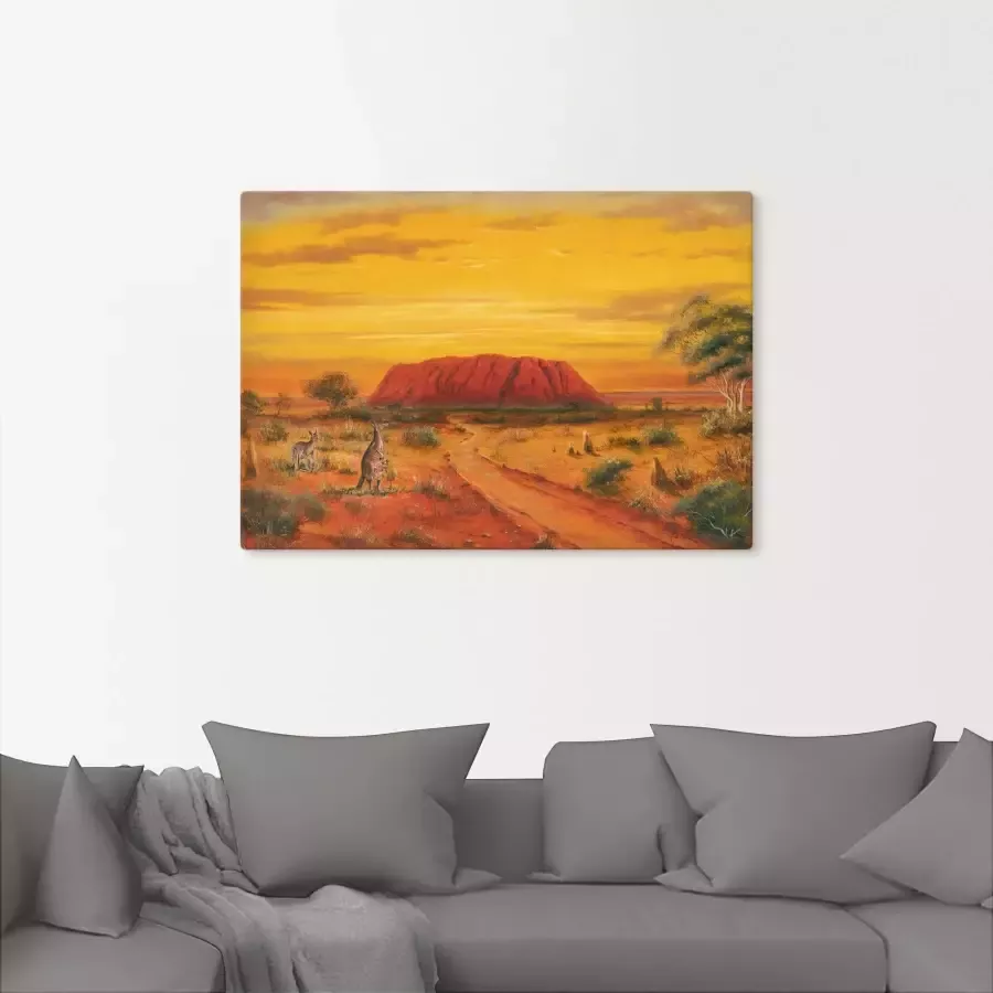 Artland Artprint op linnen Australisch dal
