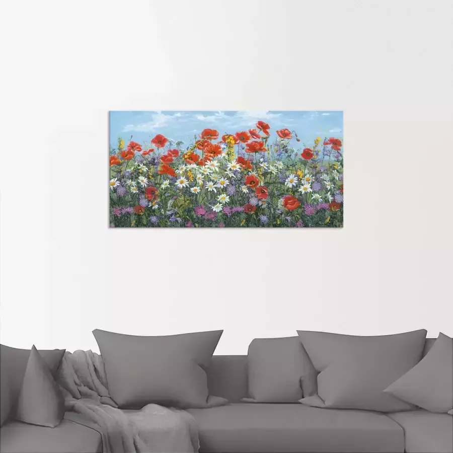 Artland Artprint op linnen Bergweide