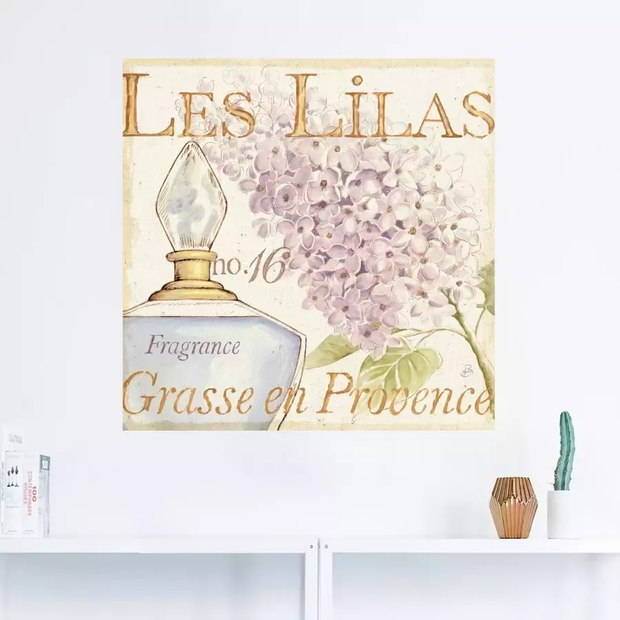 Artland Artprint Bloemen en parfum IV in vele afmetingen & productsoorten -artprint op linnen poster muursticker wandfolie ook geschikt voor de badkamer (1 stuk)
