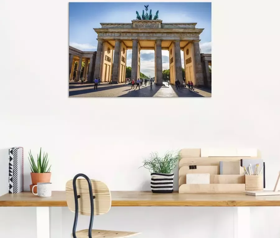 Artland Artprint Brandenburger Tor in Berlijn als poster muursticker in verschillende maten - Foto 4