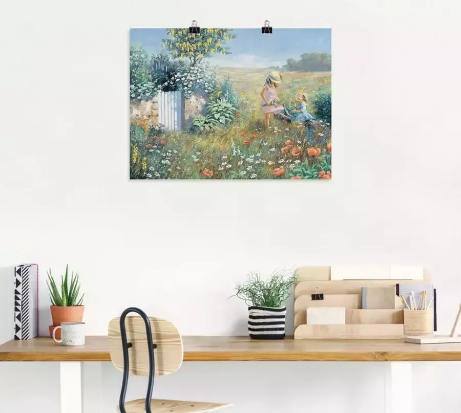 Artland Artprint op linnen Buiten de tuin - Foto 5
