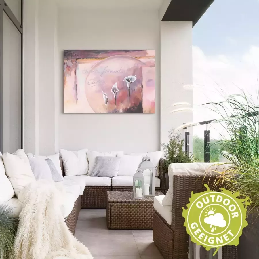 Artland Artprint op linnen Drie vrienden_Calla gespannen op een spieraam