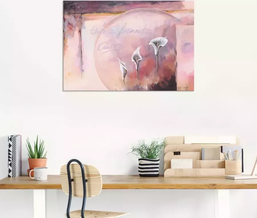 Artland Artprint op linnen Drie vrienden_Calla gespannen op een spieraam - Foto 3