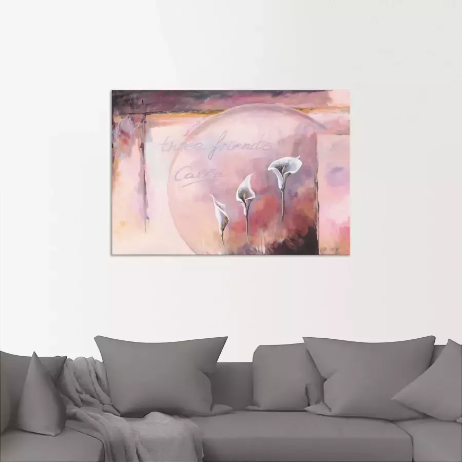 Artland Artprint op linnen Drie vrienden_Calla gespannen op een spieraam - Foto 2