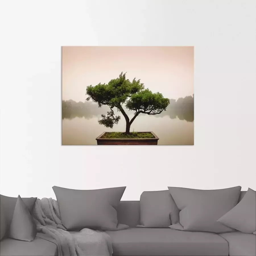 Artland Artprint Chinese bonsaiboom als artprint van aluminium artprint voor buiten artprint op linnen poster muursticker - Foto 1