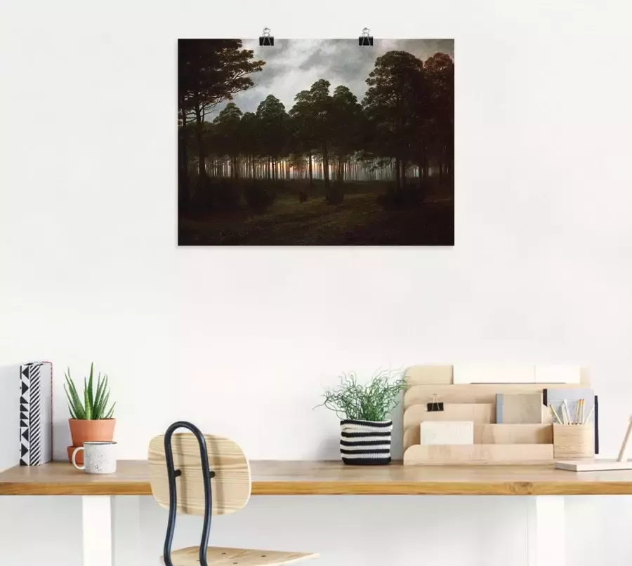Artland Artprint op linnen De avond ca. 1820x21 - Foto 6