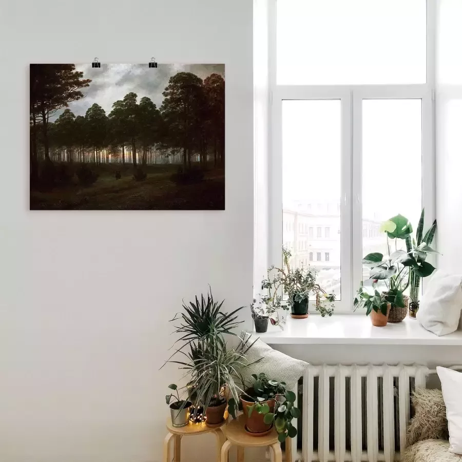 Artland Artprint op linnen De avond ca. 1820x21