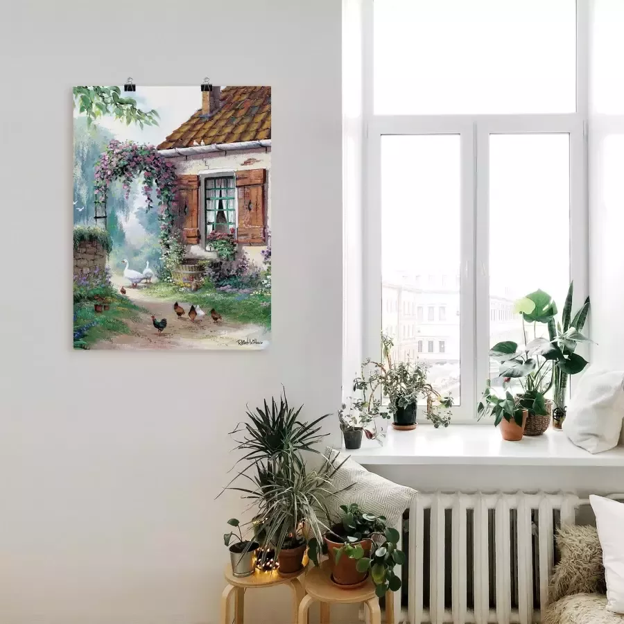 Artland Artprint op linnen De boerderij