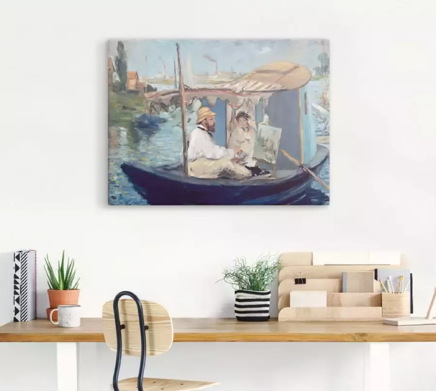 Artland Artprint De boot in vele afmetingen & productsoorten -artprint op linnen poster muursticker wandfolie ook geschikt voor de badkamer (1 stuk)