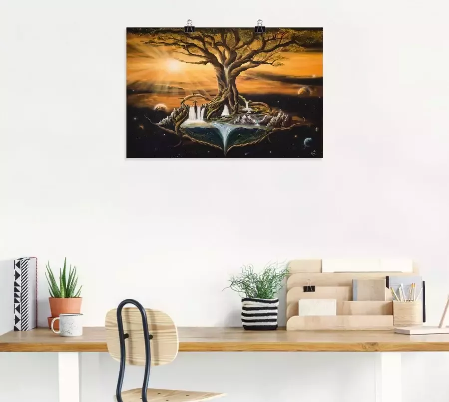 Artland Artprint De droom van de werelden als artprint van aluminium artprint voor buiten poster muursticker in diverse maten formaten - Foto 2