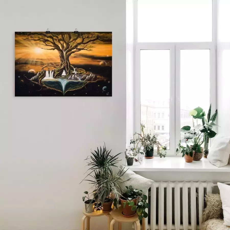 Artland Artprint De droom van de werelden als artprint van aluminium artprint voor buiten poster muursticker in diverse maten formaten