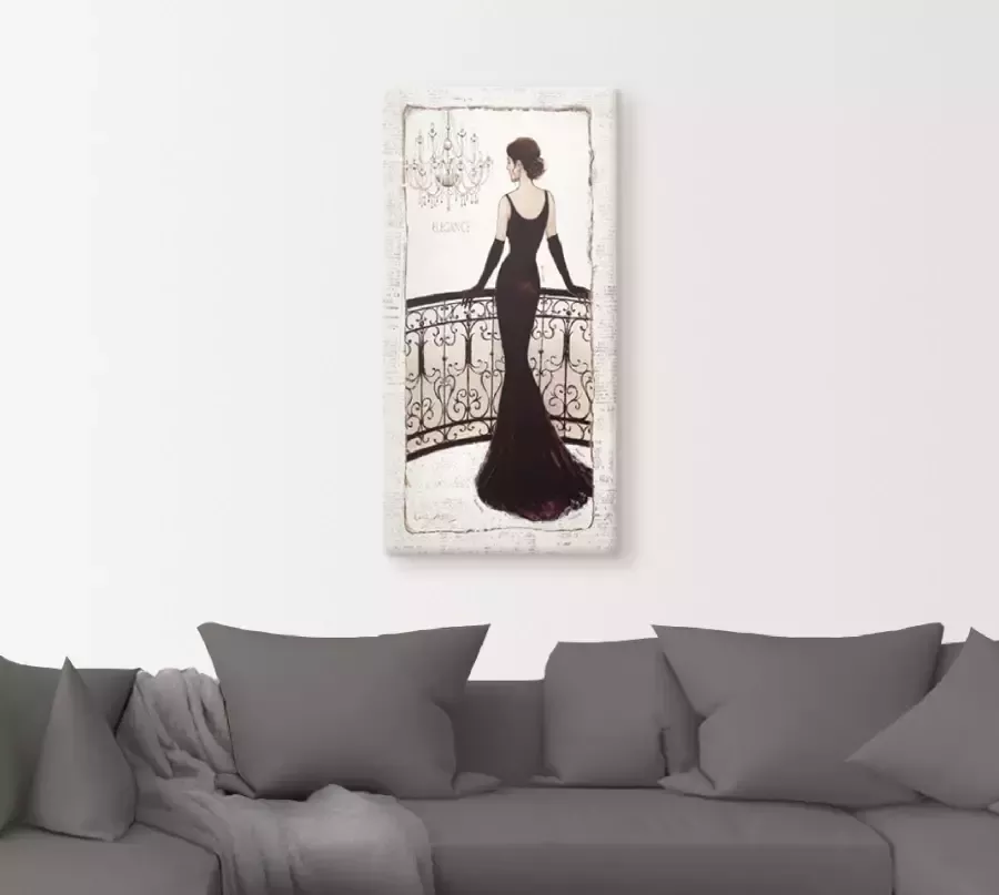 Artland Artprint De mooie in zwart als artprint op linnen poster in verschillende formaten maten - Foto 4