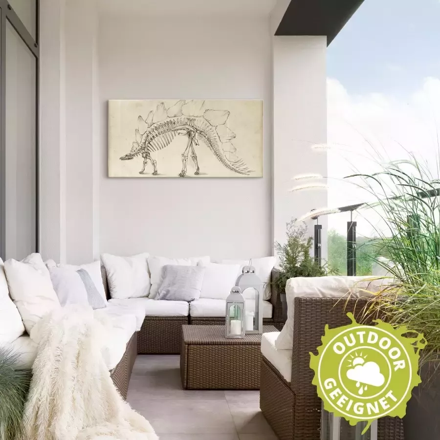 Artland Artprint Dinosaurus leer III als artprint van aluminium artprint voor buiten muursticker in diverse maten