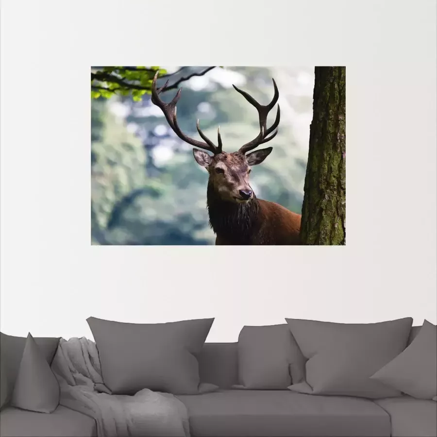Artland Artprint op linnen Edelhert - Foto 2