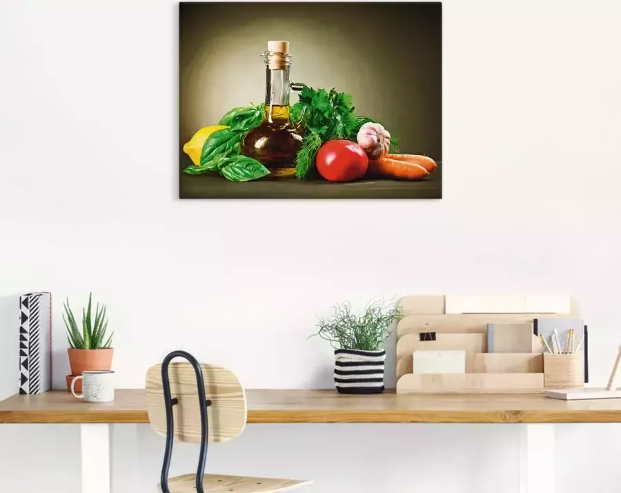Artland Artprint Gezonde groente en specerijen als artprint op linnen poster muursticker in verschillende maten - Foto 2