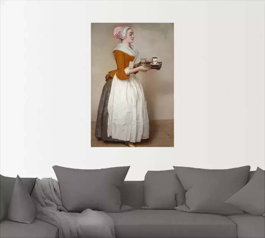 Artland Artprint Het chocolademeisje. Ca. 1744x45 als artprint van aluminium artprint voor buiten artprint op linnen poster muursticker - Foto 3
