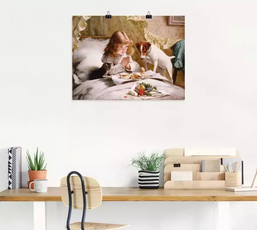 Artland Artprint Het gebed. 1894 als artprint op linnen poster muursticker in verschillende maten - Foto 4