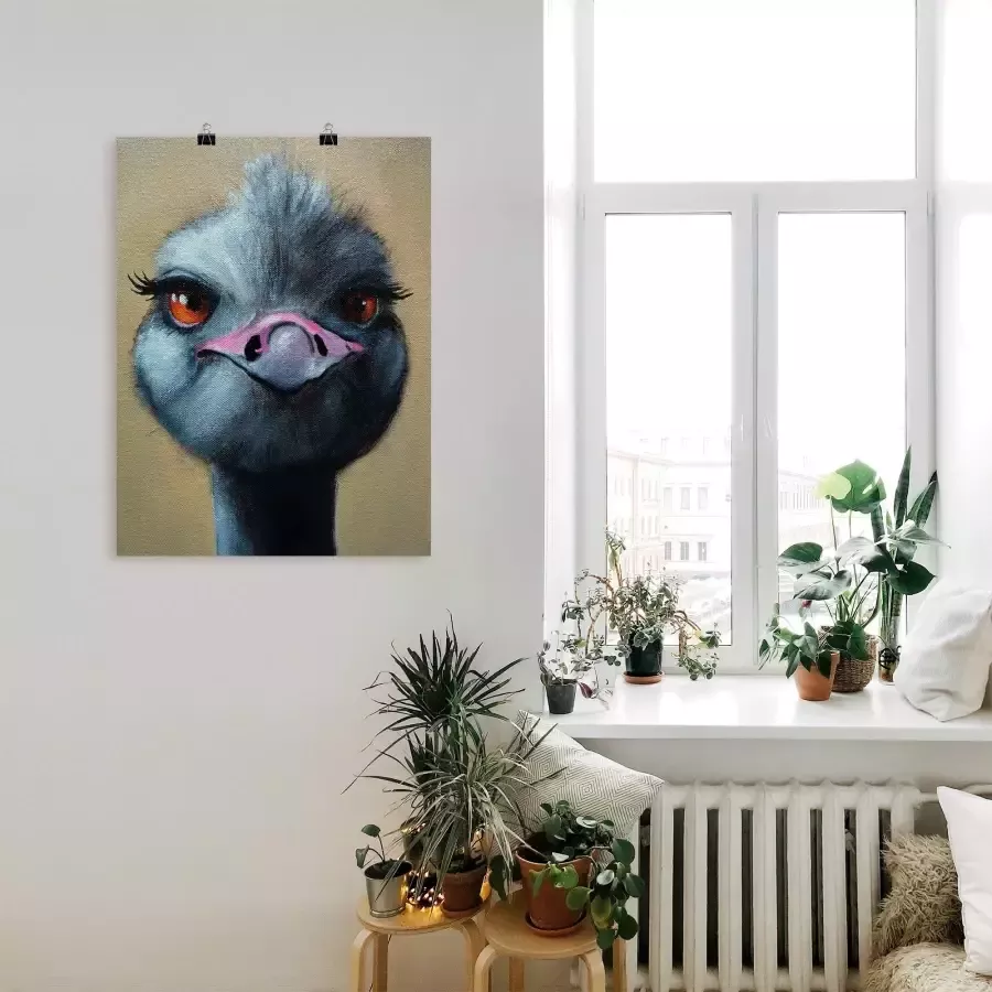 Artland Artprint Het knipperen leer ik ook nog! in vele afmetingen & productsoorten -artprint op linnen poster muursticker wandfolie ook geschikt voor de badkamer (1 stuk)