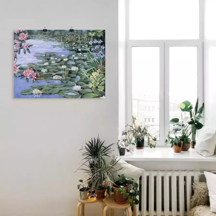 Artland Artprint op linnen Het meer