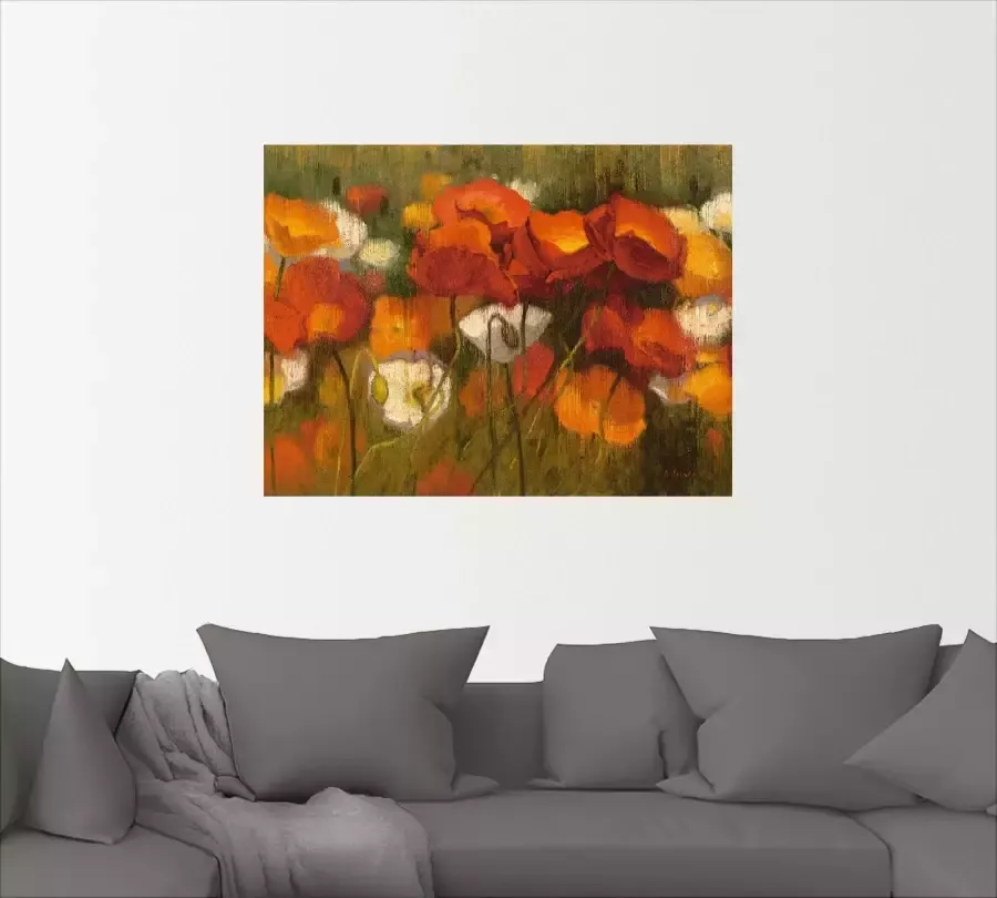 Artland Artprint op linnen Het sterke rood II - Foto 4