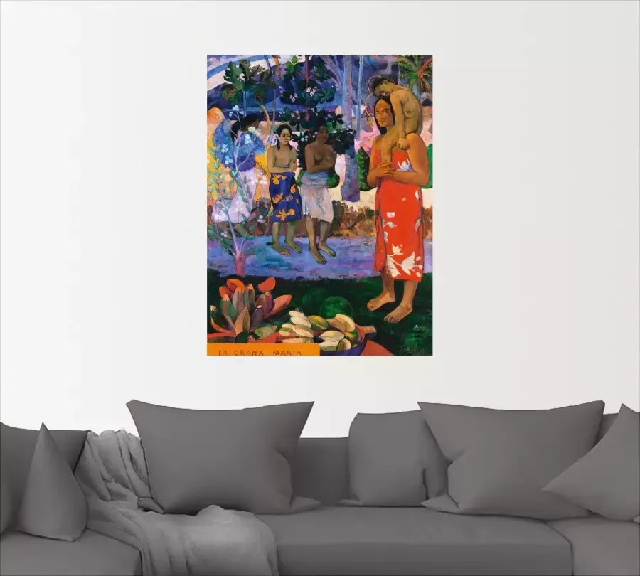 Artland Artprint IA ORANA MARIA (Ave Maria). 1891 1892 als artprint op linnen muursticker of poster in verschillende maten - Foto 2