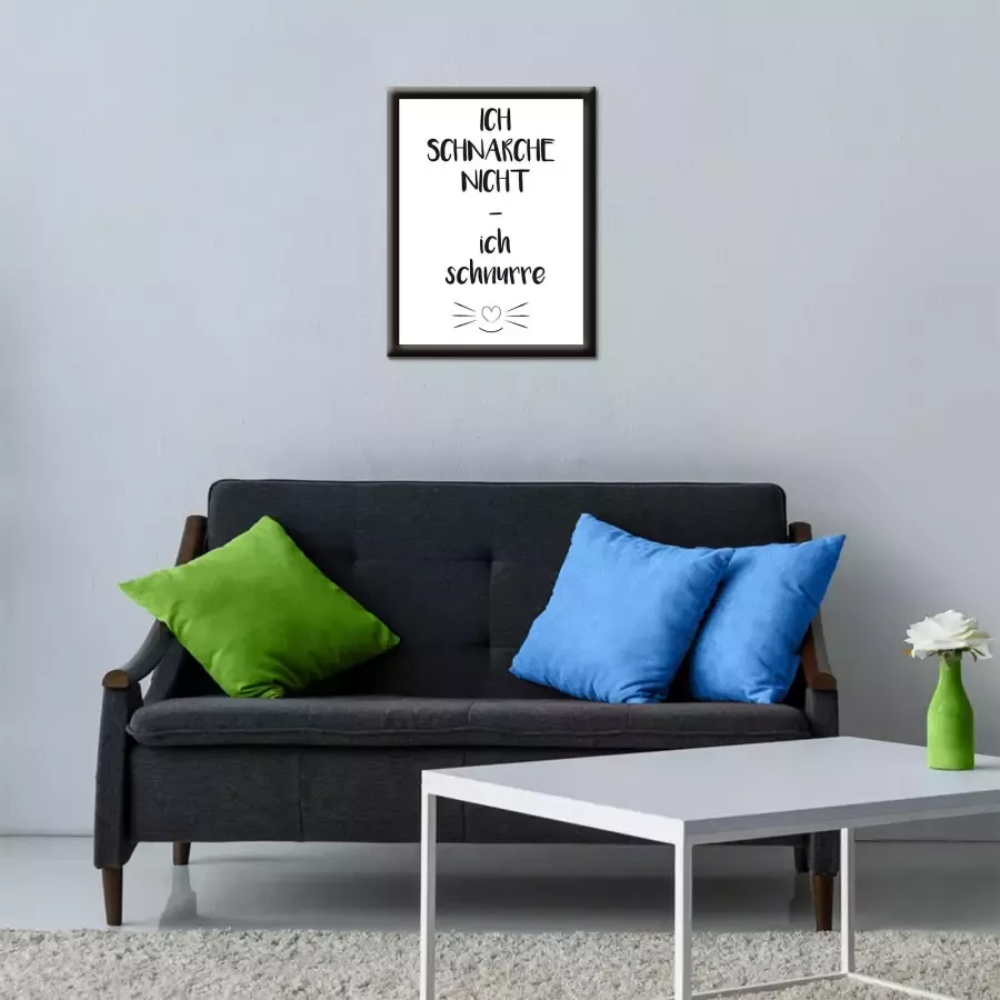 Artland Artprint Ik snurk niet ik spin