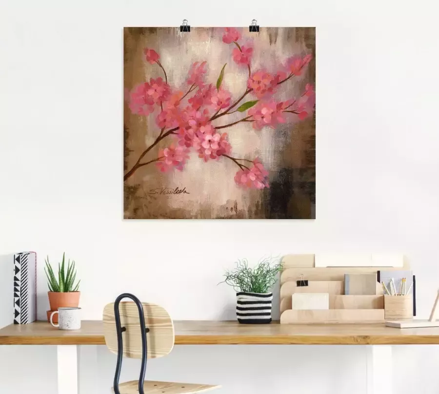 Artland Artprint op linnen Kersenbloesem I gespannen op een spieraam - Foto 5