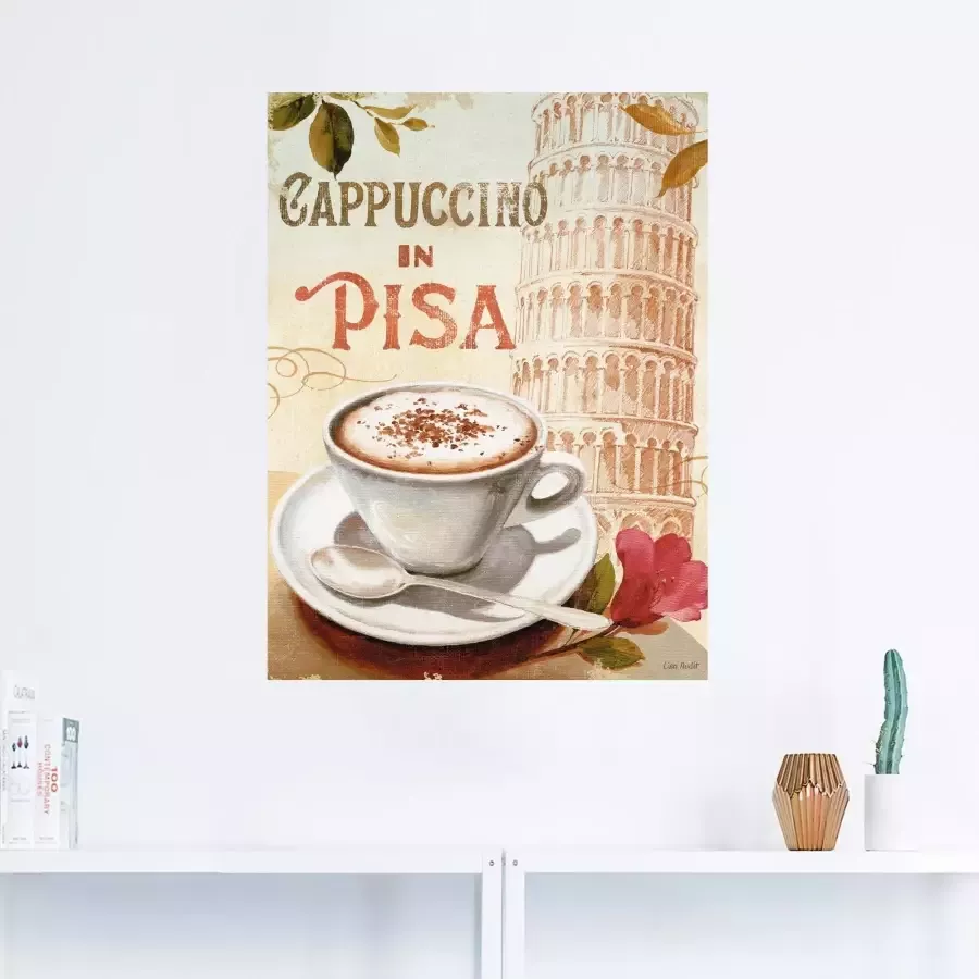 Artland Artprint Koffie in Europa IV als artprint op linnen muursticker in verschillende maten