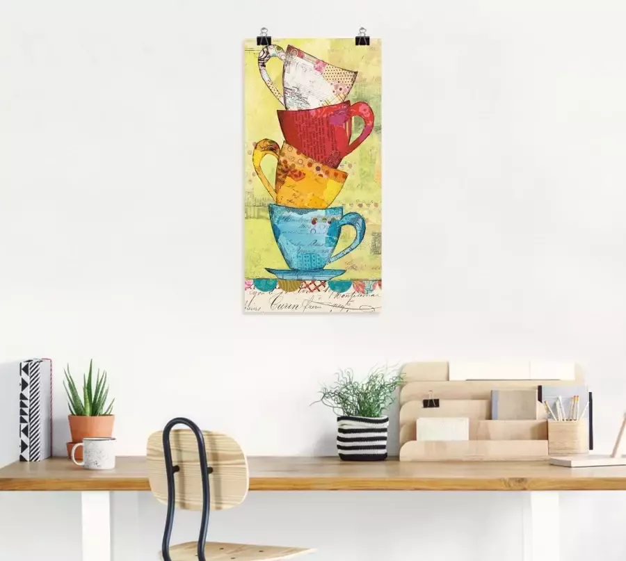 Artland Artprint Kom voor koffie als artprint op linnen poster muursticker in verschillende maten - Foto 2