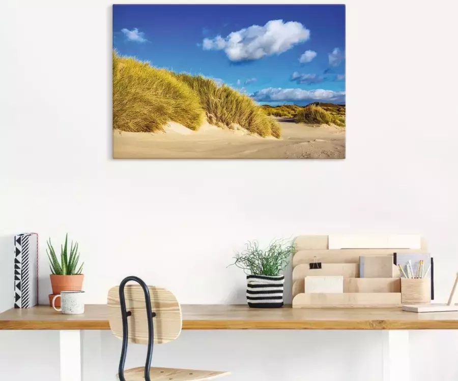 Artland Artprint op linnen Landschap met duinen eiland Amrum - Foto 2