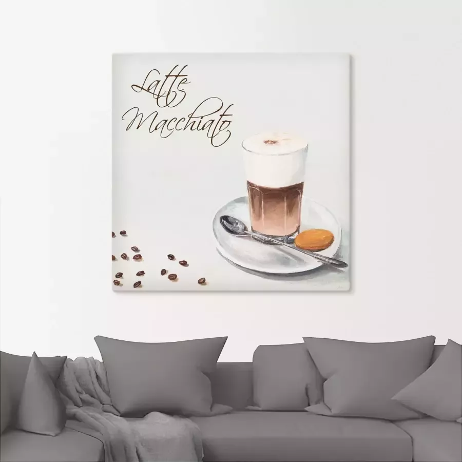 Artland Artprint Latte macchiato II in vele afmetingen & productsoorten artprint van aluminium artprint voor buiten artprint op linnen poster muursticker wandfolie ook geschikt voor de badkamer (1 stuk)