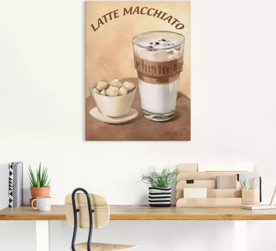 Artland Artprint Latte macchiato als artprint op linnen poster muursticker in verschillende maten - Foto 2