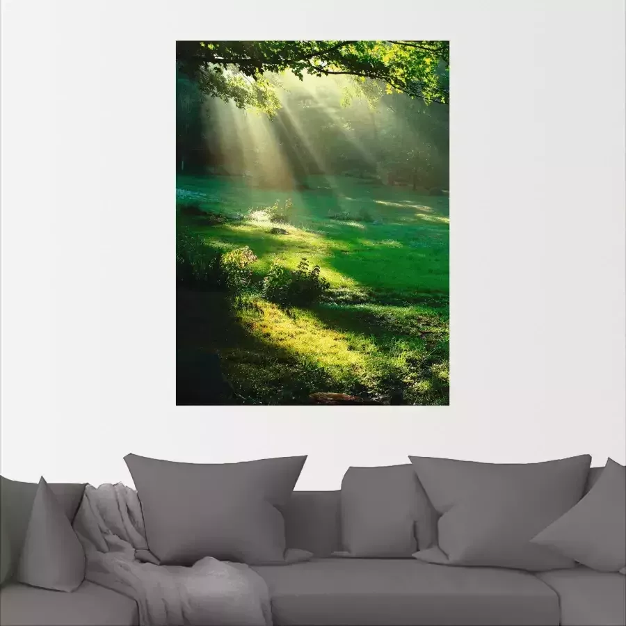 Artland Artprint Lichtbundel als artprint van aluminium artprint voor buiten artprint op linnen poster muursticker - Foto 1
