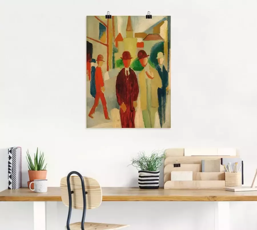 Artland Poster Lichte straat met mensen - Foto 4