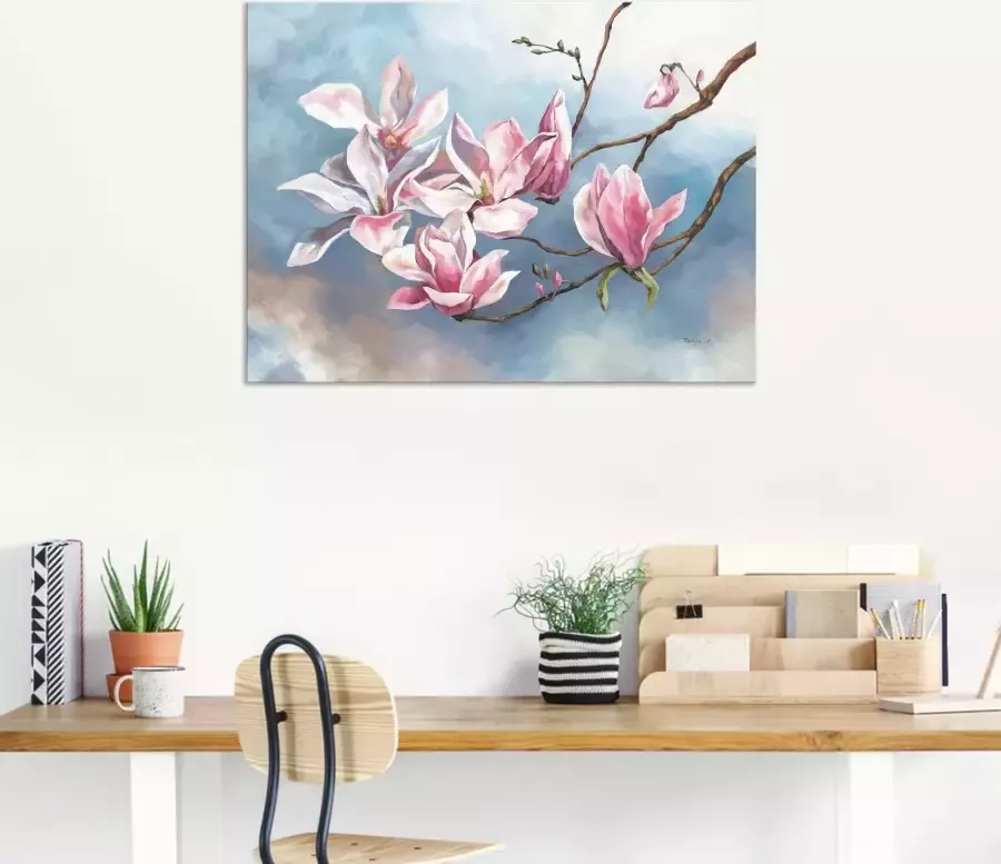 Artland Artprint op linnen Magnoliatak - Foto 4