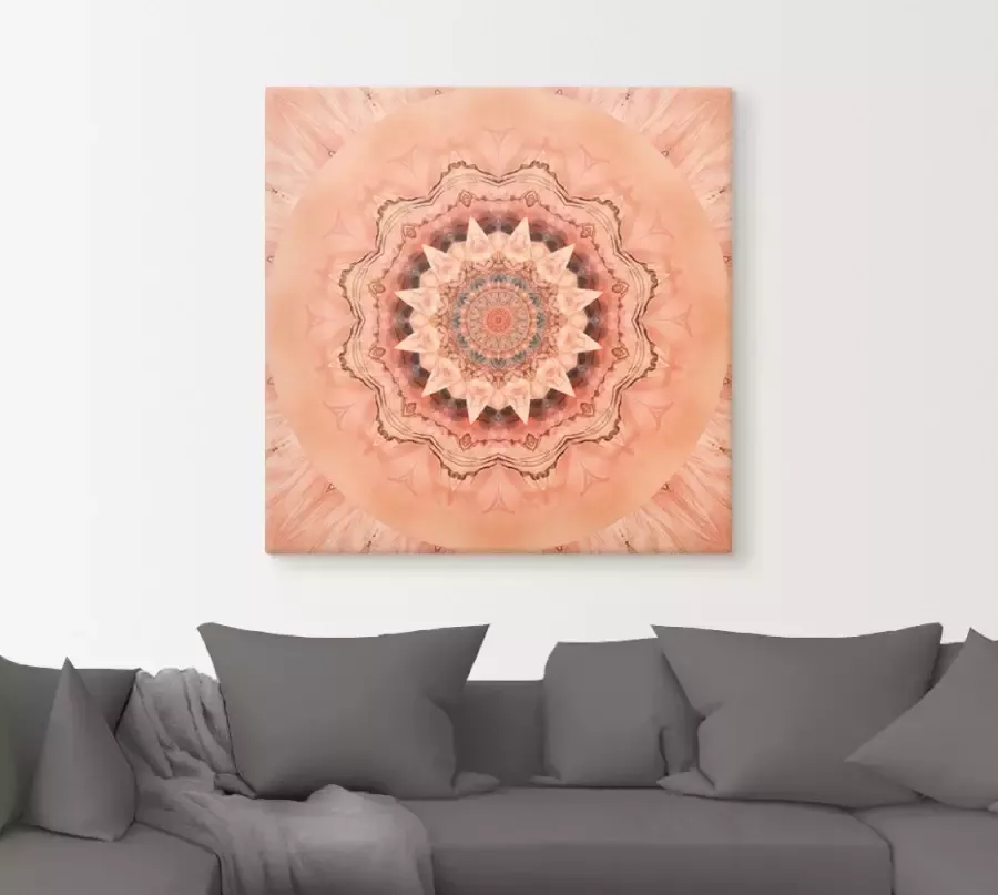 Artland Artprint Mandala barmhartigheid als artprint op linnen poster in verschillende formaten maten