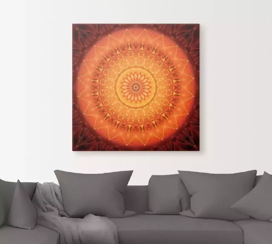 Artland Artprint Mandala energie 1 als artprint op linnen poster muursticker in verschillende maten