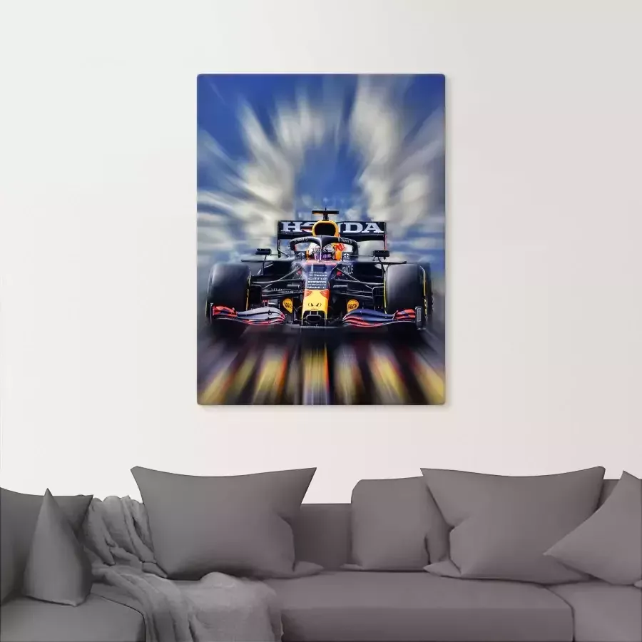 Artland Artprint Max Verstappen wereldkampioen Formule 1 als artprint van aluminium artprint voor buiten artprint op linnen poster muursticker