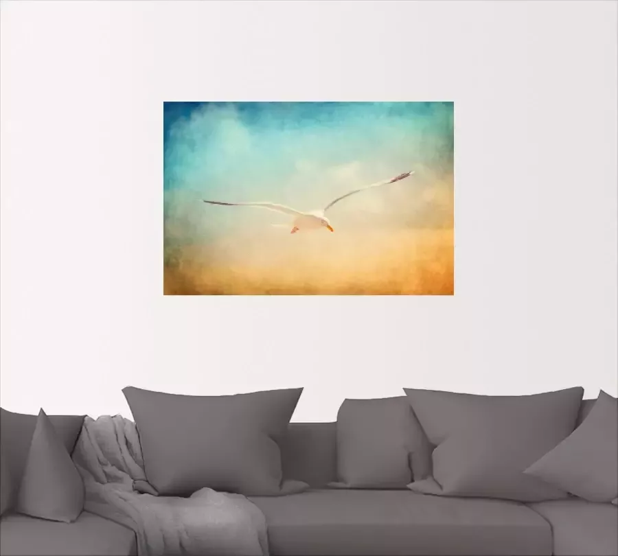 Artland Artprint Meeuw als artprint van aluminium artprint voor buiten artprint op linnen poster muursticker - Foto 9