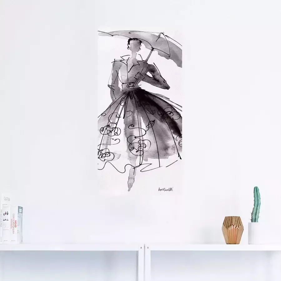 Artland Artprint op linnen Mode schetsboek VI