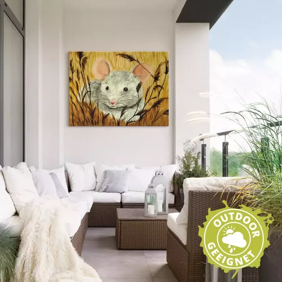 Artland Artprint Muis als artprint van aluminium artprint op linnen muursticker of poster in verschillende maten