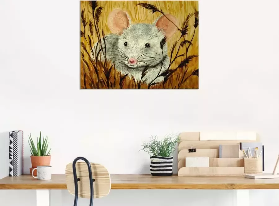 Artland Artprint Muis als artprint van aluminium artprint op linnen muursticker of poster in verschillende maten - Foto 7