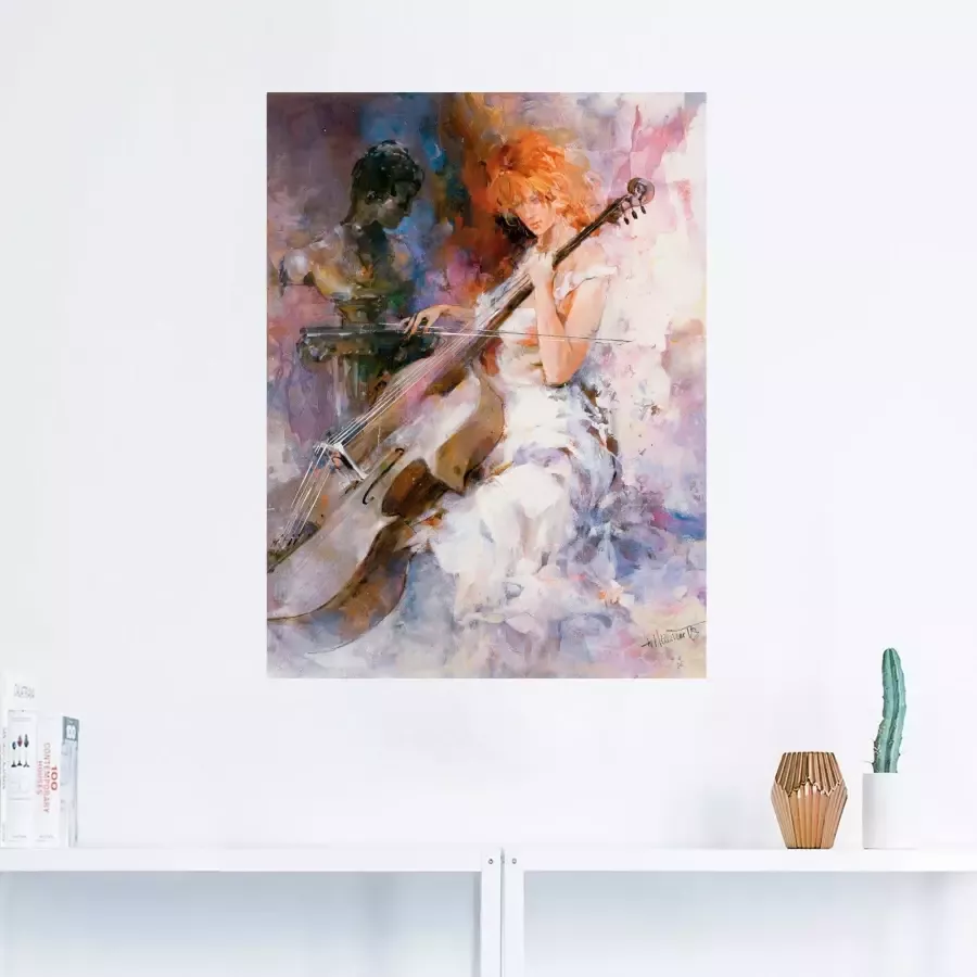Artland Artprint op linnen Muzikale momenten gespannen op een spieraam