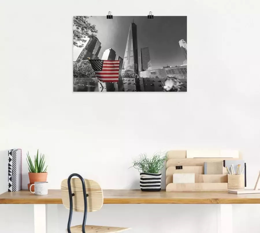 Artland Poster New York one World Trade center I als artprint van aluminium artprint op linnen muursticker of poster in verschillende maten - Foto 2