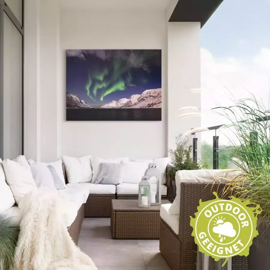 Artland Poster Noorderlicht Noorwegen I als artprint van aluminium artprint op linnen muursticker of poster in verschillende maten