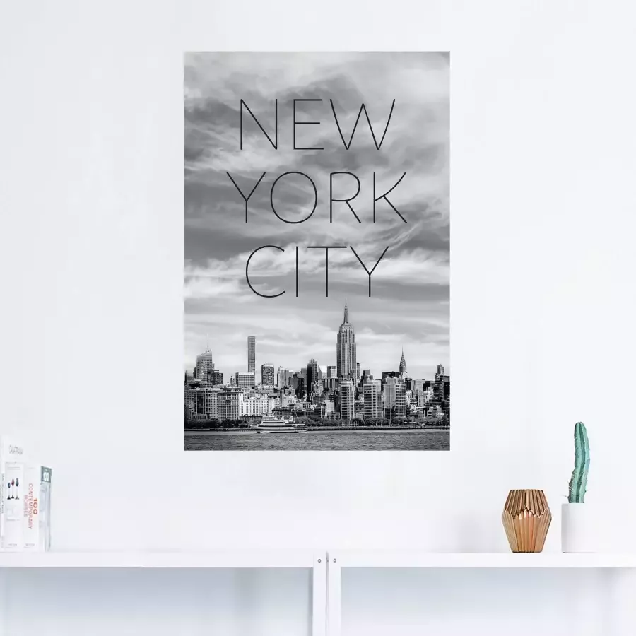 Artland Artprint NYC Midtown Manhattan als artprint op linnen poster in verschillende formaten maten - Foto 1